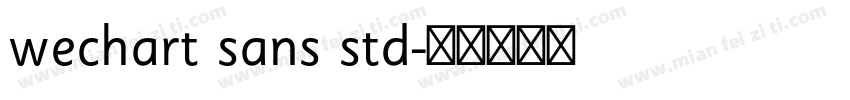 wechart sans std字体转换